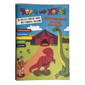 Das kunterbunte Kindermagazin Heft 4: "Hops und Hopsi im Land der Dinos"