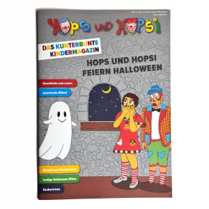 Das kunterbunte Kindermagazin Heft 5: "Hops und Hopsi feiern Halloween"