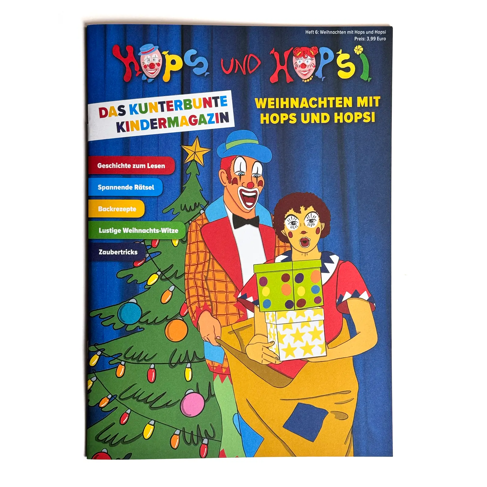 Das kunterbunte Kindermagazin Heft 6: "Weihnachten mit Hops und Hopsi"